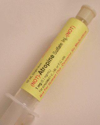 Simulated Atropine Sulfate Preloaded Syringe (5 syringes/unit)