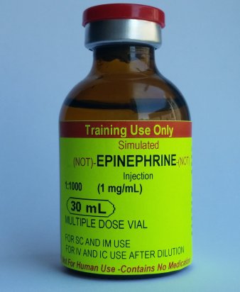 Simulated Epinephrine 1:1000 Multidose Vial (5 vials/unit)